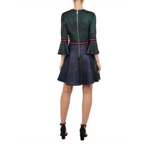 NWT Ted Baker Emileen Houdini Mashup Skater Dress Size 4( or10) - Picture 2 of 11